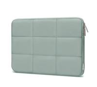 MOSISO 15-15.6 inch Laptop Case, 16 inch Puffy Laptop Sleeve Compatible with MacBook Pro 16 M5 M4 M3 M2 M1, HP, Dell, ASUS, Lenovo, Rectangle Quilted Puffer Computer Bag for Women, Antique Green
