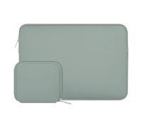 MOSISO 16 inch Laptop Case Neoprene Sleeve with Small Bag,Antique Green | Carrying Case Compatible with Compatible with MacBook Pro 16/HP/Acer 15.6,Portable,Scratch-resistant,Soft Slim Computer Bag