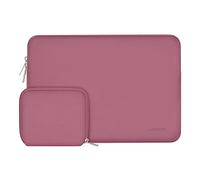 MOSISO 16 inch Laptop Case Neoprene Sleeve with Small Bag,Dusty Rose | Carrying Case Compatible with Compatible with MacBook Pro 16/HP/Acer 15.6,Portable,Scratch-resistant,Soft Slim Computer Bag