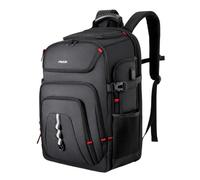 MOSISO 18.4 inch Laptop Backpack with USB Charger Port, TSA Friendly Travel Backpack Airline Approved Casual Daypack Business College Work Extra Large Computer Bag for Men Women, Black