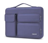 MOSISO 360 Protective Laptop Case 13.3 inch, 13-13.3 inch Laptop Sleeve Compatible with MacBook Air/Pro 13 / Pro 14, HP Dell ASUS Lenovo, Side Open Bag with 2 Raised&1 Flapover Pockets, Lavender Gray