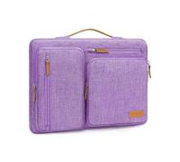 MOSISO 360 Protective Laptop Case 13.3 inch, 13-13.3 inch Laptop Sleeve Compatible with MacBook Air/Pro 13/Pro 14, HP Dell Acer ASUS, Side Open Carrying Case with 4 Zipper Pockets&Handle, Lilac