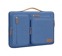 MOSISO 360 Protective Laptop Case 13.3 inch, 13-13.3 inch Laptop Sleeve Compatible with MacBook Air/Pro 13/Pro 14, HP Dell Acer ASUS, Side Open Carrying Case with 4 Zipper Pockets&Handle, Cadet Blue