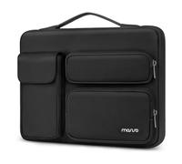 MOSISO 360 Protective Laptop Case 13 inch, 13 inch Laptop Sleeve Compatible with MacBook Air M5 M4 M3 M2 M1 / Neo A18/ Pro 13 M2 M1, Side Open Bag with 2 Raised&1 Flapover Pockets, Black