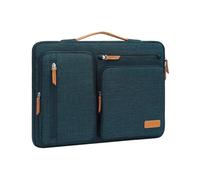 MOSISO 360 Protective Laptop Case 14 inch, 14 inch Laptop Sleeve Compatible with HP Lenovo Dell ASUS Acer, HP, Dell Latitude, Lenovo, Side Open Carrying Case with 4 Zipper Pockets&Handle, Teal Green