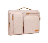 MOSISO 360 Protective Laptop Case 15 inch, 15 inch Laptop Sleeve Compatible with MacBook Air M5 M4 M3 M2 2026-2023, Dell XPS Plus, Side Open Carrying Case with 4 Zipper Pockets&Handle, Khaki