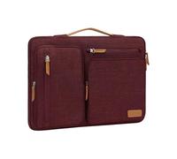 MOSISO 360 Protective Laptop Case 16 inch with Soft Lining, Wine Red