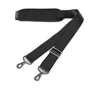 MOSISO 56 inch Shoulder Strap, Adjustable Soft Universal Non-Slip Strap | Thick Replacement Strap, Fit Padded with Metal Swivel Hooks for Laptop Shoulder Bag/Laptop Messenger Bag, Black