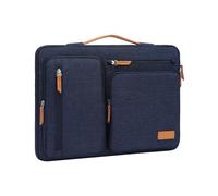MOSISO 9-11 inch Tablet Sleeve Case for iPad A16 2025, iPad Air 11 inch M3 M2, iPad Pro 11 M4 /10/9/8/7th, Galaxy Tab A9+/S9/S8/Plus 11, Side Open Carrying Bag with 4 Zipper Pockets, Navy Blue