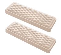 MOSISO Arm Rest for Desk, L-Shaped Desk Elbow Pad for Desk, Memory Foam Elbow Pads with Non-Slip Base, 2 Pcs Ergonomic Massage Desk Edge Cushion & Wrist Rest for Computer Keyboard, Apricot