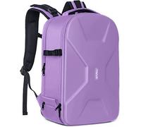 MOSISO Camera Backpack, DSLR/SLR/Mirrorless Photography Camera Bag 15-16 inch Waterproof Hardshell Case with Tripod Holder&Laptop Compartment Compatible with Canon/Nikon/Sony, Purple