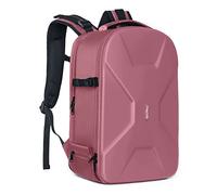 MOSISO Camera Backpack, DSLR/SLR/Mirrorless Photography Camera Bag 15-16 inch Waterproof Hardshell Case with Tripod Holder&Laptop Compartment Compatible with Canon/Nikon/Sony, Dusty Rose