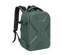 MOSISO Camera Backpack, DSLR/SLR/Mirrorless Photography Camera Bag Full Open Waterproof Hardshell Case with Insert&Tripod Holder&Laptop Compartment Compatible with Canon/Nikon/Sony, Emerald Green