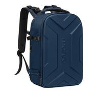 MOSISO Camera Backpack, DSLR/SLR/Mirrorless Photography Camera Bag Waterproof Artistic Geometric Hardshell Case with Tripod Holder&15-16 inch Laptop Compartment for Canon/Nikon/Sony, Steel Blue