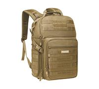MOSISO Camera Backpack, DSLR/SLR/Mirrorless Photography Tactical Camera Bag Case Outdoor Hiking Tripod Holder&15-16 inch Laptop Compartment Compatible with Canon/Nikon/Sony/DJI Mavic Drone, Khaki