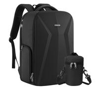 MOSISO Camera Bag,Hard Photography Camera Backpack&Lens Bag, Black | Professional DSLR SLR Mirrorless Camera Bags with Tripod Holder&15.6 inch Laptop Compartment Compatible with Canon/Nikon/Sony