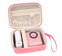 MOSISO Camera Case Compatible with ESOXOFFORE/for Dylanto/for DUDUDRAGON/for GKTZ/for Dafotil/for Careenoah/for Aasonida Instant Print Cameras for Kids, Portable Digital Camera Organizer Bag, Pink
