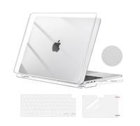 MOSISO Case Compatible with Macbook Air M5 M4 M3 M2 13 inch A3449 A3240 A3113 A2681, Hard Shell Cover for MacBook Air Case 13.6 inch 2026-2022 &KeyboardSkin&ScreenFilm&Coaster, Crystal Clear