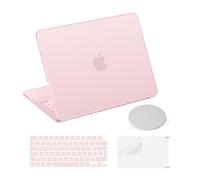 MOSISO Case Compatible with MacBook Neo 13 inch 2026, Blush | Hard Shell Cover Compatible with Macbook Neo 13 inch A18 Pro chip A3404&Keyboard Skin&Screen Film&Coaster
