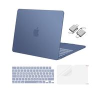 MOSISO Case Compatible with MacBook Neo 13 inch 2026 Release A3404 with A18 Pro Chip, Crack-Resistant Protective Hard Shell Cover &Keyboard Skin&Screen Film&Type C, Midnight