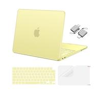 MOSISO Case Compatible with MacBook Neo 13 inch 2026 Release A3404 with A18 Pro Chip, Crack-Resistant Protective Hard Shell Cover &Keyboard Skin&Screen Film&Type C, Citrus