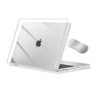 MOSISO Case Compatible with MacBook Pro 13 inch Case M2 M1 2026-2016 A2338 A2289 A2251 A2159 A1989 A1706 A1708, Hard Shell Cover &Wrist Rest Ergonomic Air Cushion, Crystal Clear