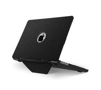 MOSISO Case Compatible with MacBook Pro 14 inch 2026-2021 M5 M4 M3 M2 M1 A3427 A3426 A3434 A3112 A3185 A3401 A2918 A2992 A2779 A2442, Circle Knit Fabric Coated Hard Cover Fold Kickstand, Black