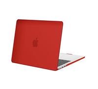 MOSISO Compatible with MacBook Air 13.6 inch Case M4 M3 M2 A3240 A3113 A2681, Protective Hard Shell Cover for MacBook Air Case M4 M3 M2 13 inch Touch ID 2025 2024 2023 2022 Release, Red