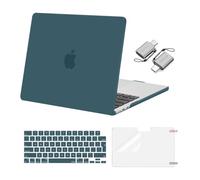 MOSISO Compatible with MacBook Air 13 Case,13.6" Display, Teal Green