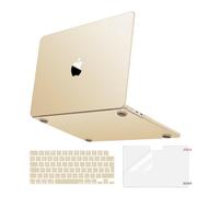 MOSISO Compatible with MacBook Air 13 inch Case 100% Official Laptop Color Match 2026-2022 M5 M4 M3 M2,Ultra Thin Case&KeyboardSkin&ScreenFilm for A3449 A3240 A3113 A2681 13.6"Display, Starlight Clear