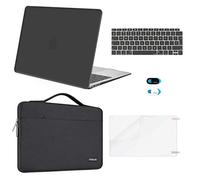 MOSISO Compatible with MacBook Air 13 inch Case 2021 2020 2019 2018 M1 A2337/2179/1932, Hard Shell for MacBook Air M1 Case 13.3 inch &Bag&Keyboard Skin&Webcam Cover&Screen Protector, Space Gray