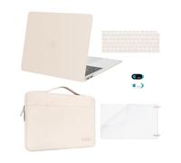 MOSISO Compatible with MacBook Air 13 inch Case 2021 2020 2019 2018 M1 A2337/2179/1932, Hard Shell for MacBook Air M1 Case 13.3 inch &Bag&Keyboard Skin&Webcam Cover&Screen Protector, Sand