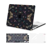 MOSISO Compatible with MacBook Air 13 inch Case 2025 2024 2023 2022 M4 A3240 M3 A3113 M2 A2681 Touch ID,Hard Shell&Keyboard Cover&Screen Film for MacBook Air 13.6 inch Case, Vintage Butterfly & Insect