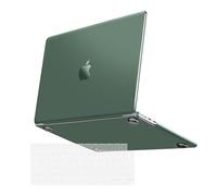 MOSISO Compatible with MacBook Air 13 inch Case 2025 2024 2023 2022 M4 M3 M2 A3240 A3113 A2681,Hard Shell Case for MacBook Air 13.6 Ultra-Thin Slim Natural Original Color&KeyboardSkin, Emerald Green