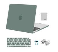 MOSISO Compatible with MacBook Air 13 inch Case 2026-2022, Emerald Green