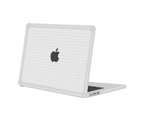 MOSISO Compatible with MacBook Air 13 inch Case 2026-2022 M5 M4 M3 M2 A3449 A3240 A3113 A2681, Anti-Cracking Heavy Duty Horizontal Stripe TPU Bumper Hard Case for MacBook Air 13.6 inch, Translucent
