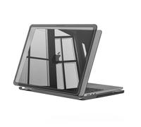 MOSISO Compatible with MacBook Air 13 inch Case 2026 2025-2022, Black | High-Transparency Crystal Finish Shell with Shock-Absorbent Corners Compatible with MacBook Air 13.6 inch Case M5 M4 M3 M2