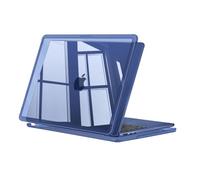 MOSISO Compatible with MacBook Air 13 inch Case 2026 2025-2022, Midnight | High-Transparency Crystal Finish Shell with Shock-Absorbent Corners Compatible with MacBook Air 13.6 inch Case M5 M4 M3 M2