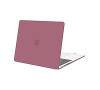 MOSISO Compatible with MacBook Air 13 inch Case M1 A2337 A2179 A1932, Protective Hard Shell Cover Compatible for MacBook Air M1 Case 13.3 inch 2021 2020 2019 2018 Retina Touch ID, Tea Petal Pink