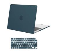 MOSISO Compatible with MacBook Air 13 inch Case M4 M3 M2 2025 2024 2023 2022 A3240 A3113 A2681, Hard Shell Cover for MacBook Air 13.6 inch Case Touch ID with Keyboard Cover Skin, Teal Green