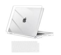 MOSISO Compatible with MacBook Air 13 inch Case M4 M3 M2 2025 2024 2023 2022 A3240 A3113 A2681, Hard Shell Cover for MacBook Air 13.6 inch Case Touch ID with Keyboard Cover Skin, Crystal Clear