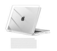MOSISO Compatible with MacBook Air 13 inch Case M4 M3 M2 2025 2024 2023 2022 A3240 A3113 A2681 Touch ID, Hard Shell Cover for MacBook Air 13.6 inch Case with Keyboard Cover Skin, Crystal Clear