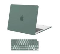 MOSISO Compatible with MacBook Air 13 inch Case M4 M3 M2 2026 2025 2024 2023 2022 A3240 A3113 A2681, Hard Shell Cover for MacBook Air 13.6 inch Case Touch ID with Keyboard Cover Skin,Emerald Green
