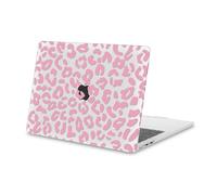 MOSISO Compatible with MacBook Air 13 inch Case M5 M4 M3 M2 2026-2022 A3449 A3240 A3113 A2681 13.6-inch Liquid Retina Display, Leopard Grain Matte Finish Protective Plastic Hard Cover Case, Pink