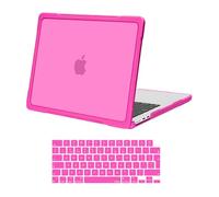 MOSISO Compatible with MacBook Air 13 inch Case M5 M4 M3 M2 2026-2022 A3449 A3240 A3113 A2681,Soft TPU Bumper Anti-Cracking&Fingerprint Hard Shell&KeyboardShin for MacBook Air 13.6 Case, Rose Red