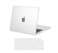 MOSISO Compatible with MacBook Air 13 inch Case M5 M4 M3 M2 2026-2022, Hard Shell Cover Case for MacBook Air 13.6 inch A3449 A3240 A3113 A2681 Touch ID &Keyboard Cover Skin, Frost
