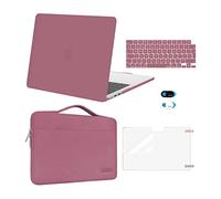 MOSISO Compatible with MacBook Air 13 inch Case M5 M4 M3 M2, Dusty Rose