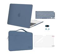 MOSISO Compatible with MacBook Air 13 inch Case M5 M4 M3 M2, Steel Blue