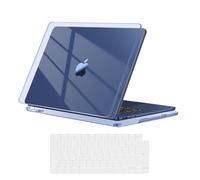 MOSISO Compatible with MacBook Air 15 inch Case M4 M3 M2 2026 2025 2024 2023 A3241 A3114 A2941 Chip Touch ID, Surpass Natural Beauty Protective Plastic Hard Shell Cover&Keyboard Skin, Crystal Midnight