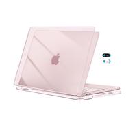 MOSISO Compatible with MacBook Neo 13 inch Case 2026 Release Model A3404 with A18 Pro Chip, Protective Crystal Slimness Hard Shell Case&Webcam Cover, Crystal Blush